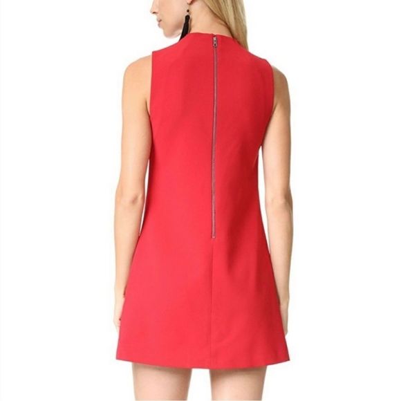 Alice + Olivia Red mock neck mini dress - Picture 5 of 12